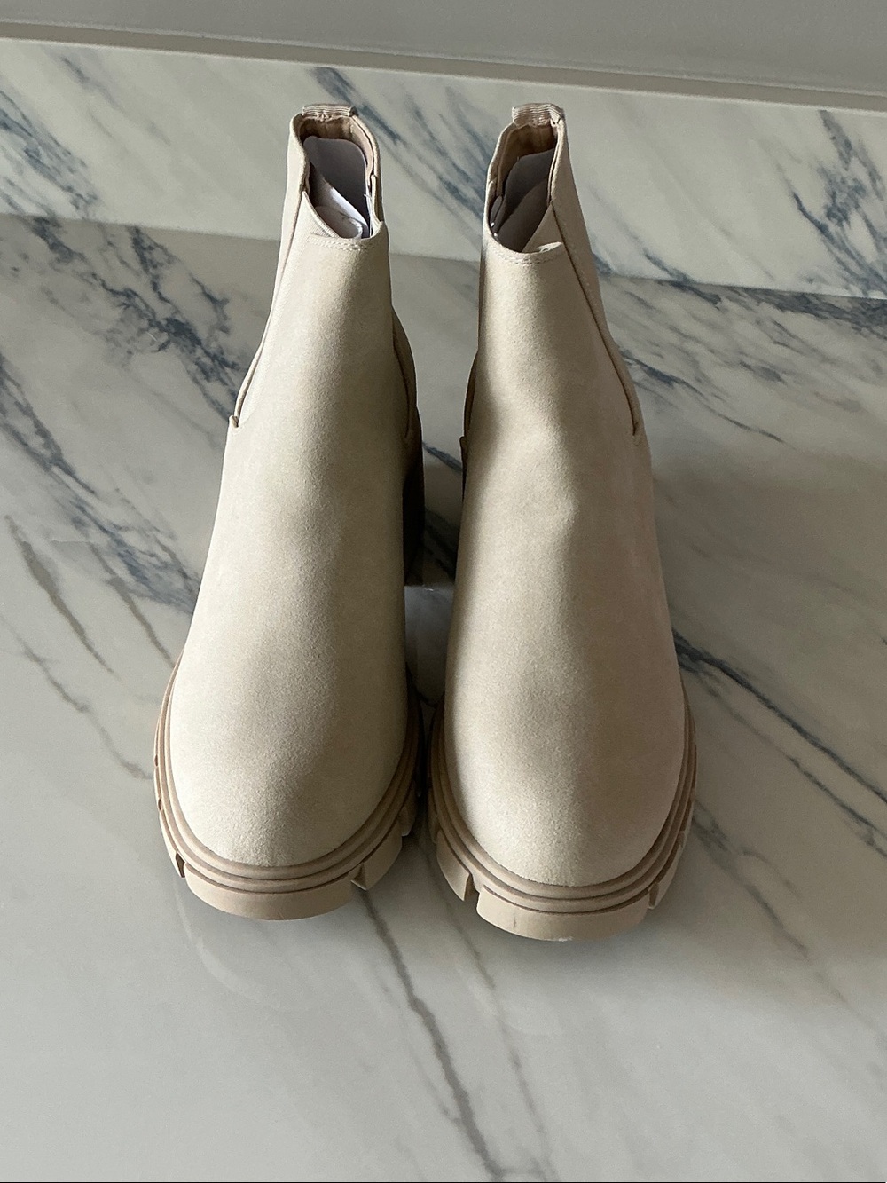 Chelsea Lug Boots in Cream - Women - Picture 2 of 5
